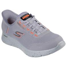 Imagem de Skechers Tênis masculino Hands Free Slip-ins Go Walk Flex-100% impermeável, Cinza, 39