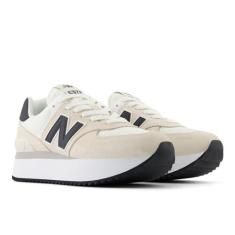 Imagem de New Balance Tênis feminino 574+, Linho/sal marinho, 38