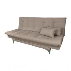 Imagem de Sofá Cama Versátil Alumínio Linho Espuma D33 Império Bege 201