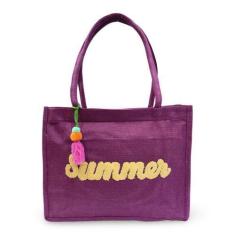 Imagem de Bolsa Feminina de Praia Piscina com cores Vivas + Pompom - Royal Style