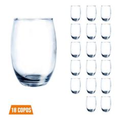 Imagem de Conjunto 18 Copos Vidro Bellagio 450ml Grande Transparente