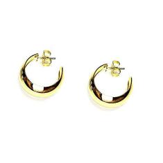 Imagem de BRINCO DE ARGOLA MÉDIA GROSSA FOLHEADO EM OURO 18K