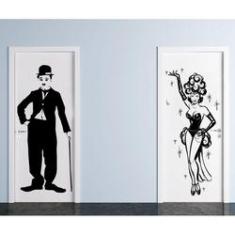 Imagem de Adesivo Decorativo de Parede e Porta Charlie Chaplin e