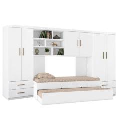 Imagem de Quarto Juvenil Modulado com Guarda Roupa, Bicama E Armario Aereo - Pho