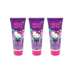 Imagem de Creme De Pentear Cia Da Natureza Hello Kitty Cacho 200Ml-3Un