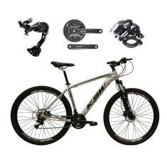 Imagem de Bicicleta Aro 29 Ksw Xlt Alívio E Altus 27v Freio Hidráulico Garfo Trava - Prata Tam.17