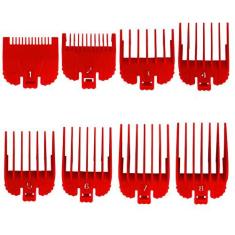 Imagem de mewmewcat 8 unidades/conjunto de pente de limite universal para aparador de cabelo Guia de corte de cabelo Acessório de reposição para cortador de cabelo de barbeiro