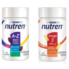Imagem de Kit Nutren Vitamina Multi A-Z E Omega 3 De Alta Pureza