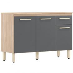 Imagem de Balcao Para Cozinha 120 Cm Dama 93101 Avena Grafito