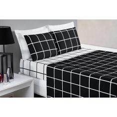 Imagem de Jogo De Cama Austria Queen 4 Peças Micropercal 200 Fios - Nathalia Enx