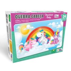 Imagem de Quebra Cabeça Infantil Educativo 24 Pçs Menino Menina Temas - Pais E F