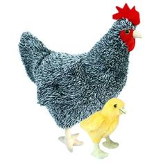 Imagem de Adore 12" Standing Wynonna The Hen Chicken with Baby Chick Pelúcia Brinquedo animal recheado