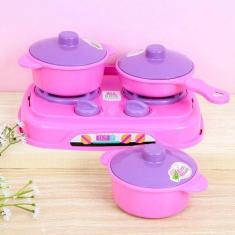 Imagem de Cozinha Infantil Menina Fogãozinho mais Panelas Play Cooker