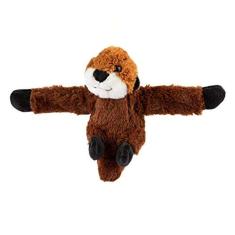 Imagem de PÚBLICO SELVAGEM Abraçadores Otter Brinquedo de pelúcia, pulseira de tapa, animal de pelúcia, brinquedos para crianças, 8 "