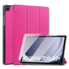 Imagem de Capa Couro + Película Vidro Para Tablet Samsung A9+ 11 X210 - Star Cap