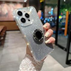 Imagem de Luxo brilhando glitter caso de telefone macio para iphone 14 13 12 11 pro max xs max xr x 14 plus capa de anel amortecedor, pc7253t3, para iphone 12