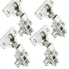 Imagem de Dobradiça Caneco Pressão Curva Porta De Móveis 35Mm 4Pçs