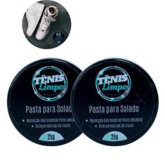 Imagem de 2 Pastas P/ Limpar Solado Sola Tênis Sapato Tira Manchas - Tênis Limpo