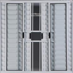 Imagem de Janela Veneziana De Alum nio 6 Folhas 1,00 X 1,80 Com Grade C