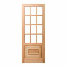 Imagem de Folha de Porta Maciça 210x80cm Eucalipto PM11 Oriental Cruzeiro Portas Marroml