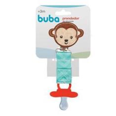 Imagem de Prendedor De Chupeta Buba Baby Macaco Fun - Buba 12055