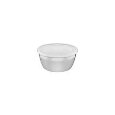 Imagem de Pote Redondo Tramontina Freezinox em Aço Inox com Tampa Plástica 9 cm 0,3 L