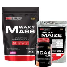 Imagem de Waxy mass 3kg+Waxy Maize 800g+Bcaa 4,5 100g - Bodybuilders-Unissex