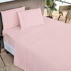 Imagem de Jogo De Cama Elegance King 04 Peças  - Rosa - Bia Enxovais