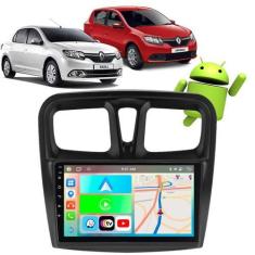 Imagem de Kit Multimídia 9 Pol 2GB 32GB Sandero 2015-2024 CarPlay Android - E-Ca
