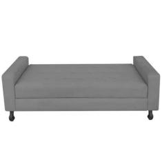 Imagem de Recamier Calçadeira Sofá Lady 1,95cm King Size Baú Quarto Sala Suede C