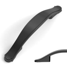 Imagem de Amerdeco Pacote com 10 puxadores de armário preto fosco de 76 mm (76 mm) Puxadores de gaveta central de armário de armário de cozinha puxadores de armário de cozinha para puxadores de cômoda de