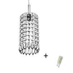 Imagem de Pendente Redondo Clearcrilic Cristal Acrílico + Lâmpada 6000