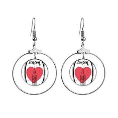 Imagem de Brincos Cidade Londres Britain Big Ben Love com argola pendente