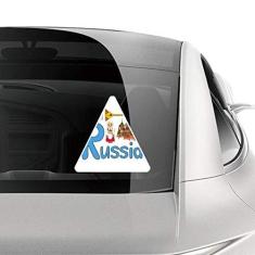 Imagem de DIYthinker Adesivo de carro com símbolo nacional da Rússia para motocicleta, bicicleta, bagagem