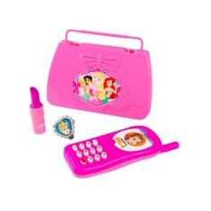 Imagem de Kit Beleza Infantil Disney Princesa Bolsa Celular Batom Anel - Etitoys