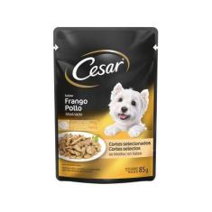Imagem de Ração Úmida Para Cachorro Adulto Sachê Cesar - Cortes Selecionados Fra