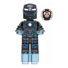 Imagem de Boneco Blocos De Montar Homem De Ferro Armadura Neon - Mega Block Toys