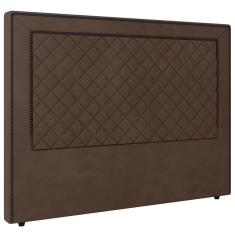 Imagem de Cabeceira Cama Box Casal Ariza 140cm Veludo Marrom - Desk Design