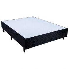 Imagem de Cama Box Casal Simples Mega Colchões Black - 138x188