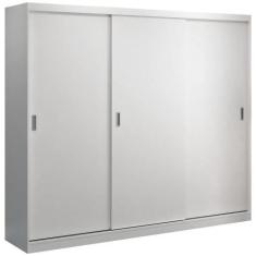 Imagem de Guarda Roupa Casal 3 Portas De Correr Winter F04 Branco - Mpozenato