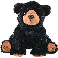 Imagem de Wild Republic Black Bear Plush, Stuffed Animal, Pelúcia Brinquedo, Presentes para Crianças, Cuddlekins 12 Polegadas