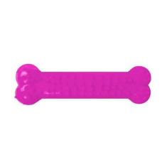 Imagem de Brinquedo Furacão Pet Osso Plaque Ataque Com Cravo Rosa Para Cães - Ta