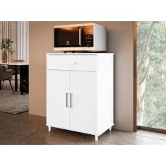Imagem de Balcão / Armário de Cozinha KE 1 Gaveta + 2 Portas Cor Branco - JA