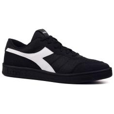 Imagem de Tênis Casual Diadora Castello Preto e Branco Masculino 40 Preto/Branco Diadora-Masculino