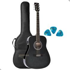 Imagem de Violão Elétrico Vogga VCK380 Bmf Preto Rajado 103cm
