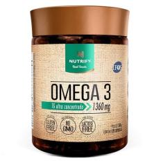 Imagem de Nutrify - Ômega 3 TG Ultraconcentrado 1360mg - Suplemento Alimentar Enriquecido com Vitamina E - Suporte para Foco, Memória e Bem-Estar - 120 Cápsulas