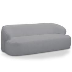 Imagem de Sofá 2 Lugares Curvo Orgânico Para Sala Living 150cm Barolo L06 Bouclê
