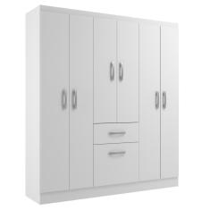 Imagem de Guarda Roupas New Marbela 07 Portas E 01 Gaveta - Branco Branco
