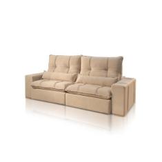 Imagem de Sofá Retrátil Reclinável Riviera Veludo - 2.10 Metros - Design Estofad