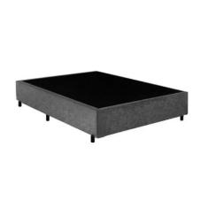 Imagem de Base Box Casal Suede Cinza 38X138x188 - Fabrica De Tudo - Fábrica De T